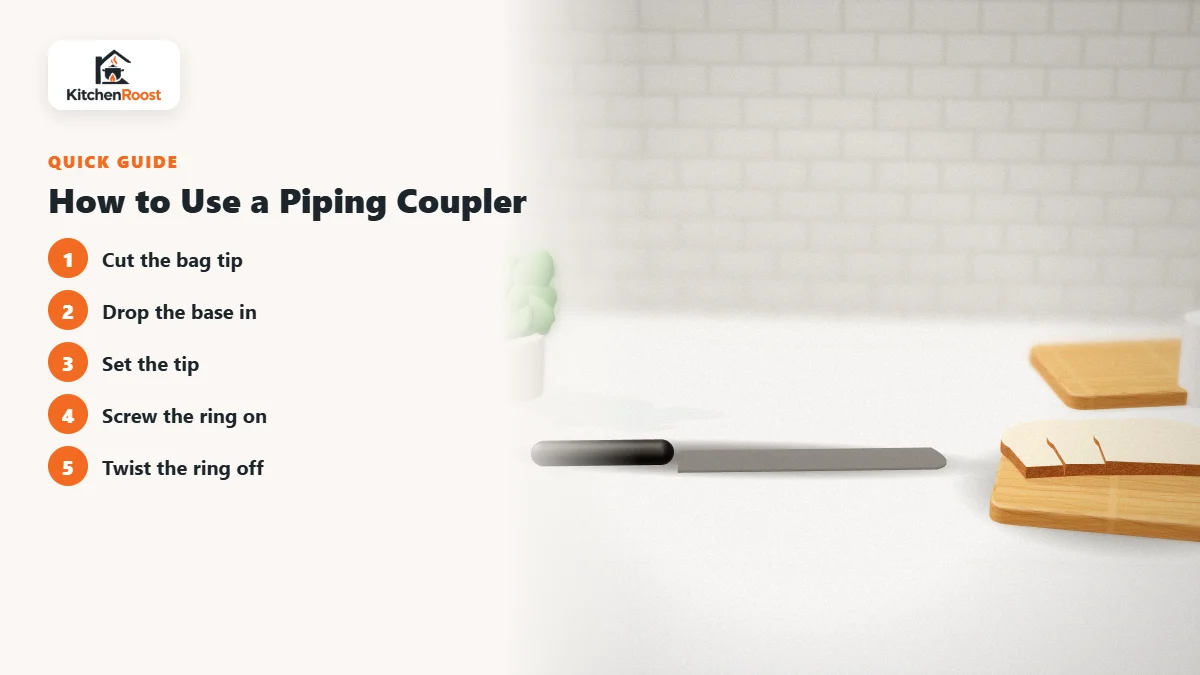How to Use a Piping Coupler - best budget cake piping coupler