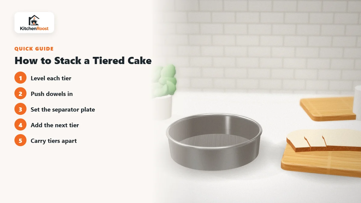 How to Stack a Tiered Cake - best budget cake separator