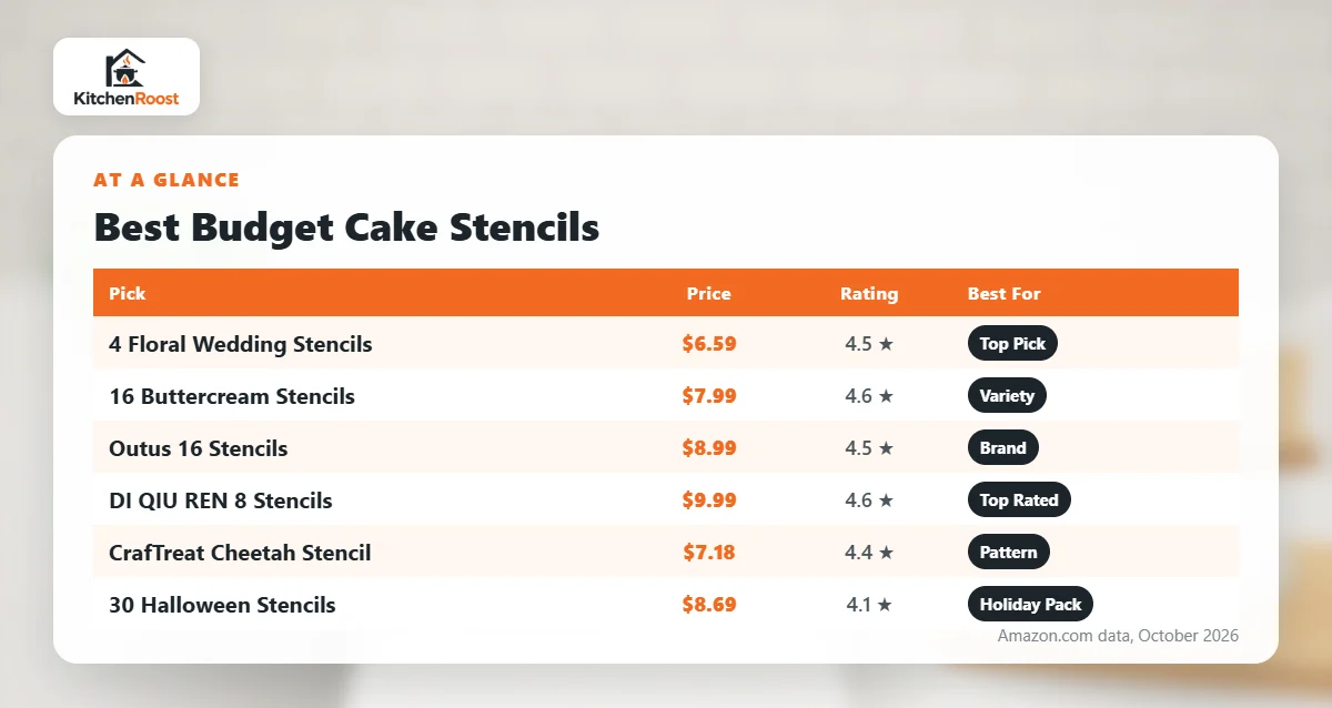 Best budget cake stencils comparison chart