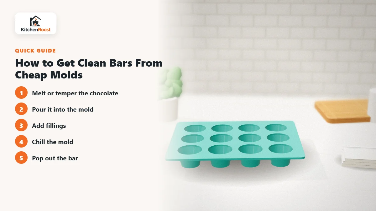How to Get Clean Bars From Cheap Molds - best budget chocolate bar mold