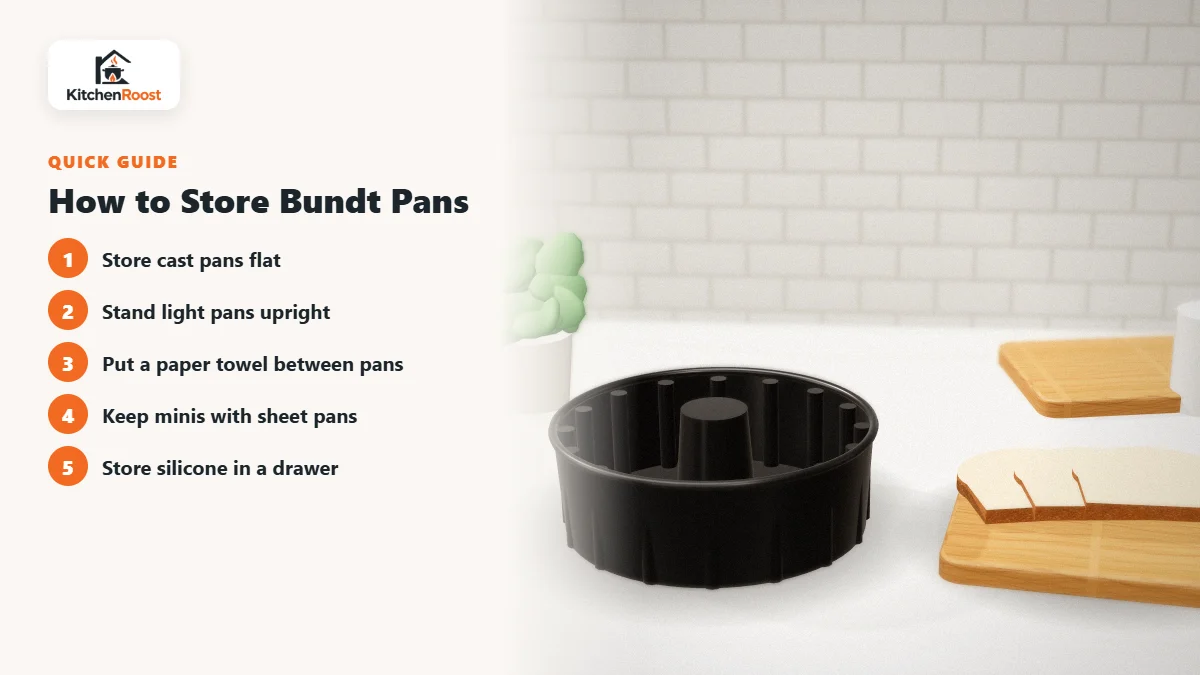 How to Store Bundt Pans - best bundt pan pan organizer