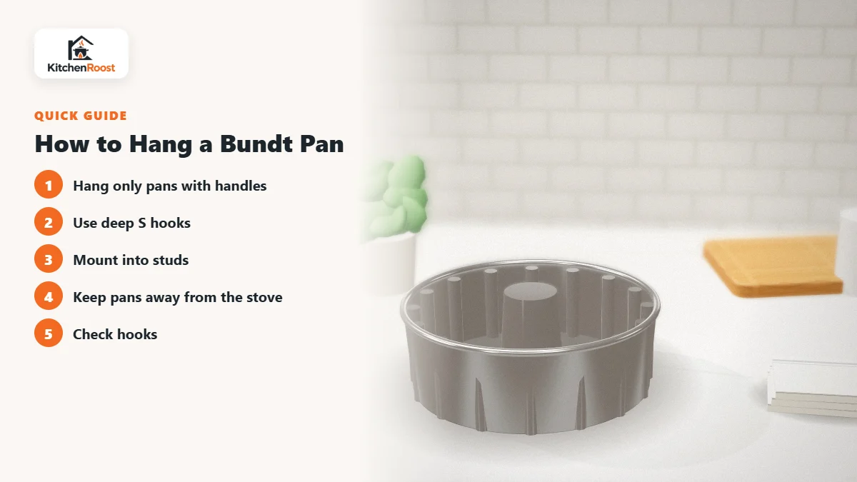 How to Hang a Bundt Pan - best bundt pan pot rack
