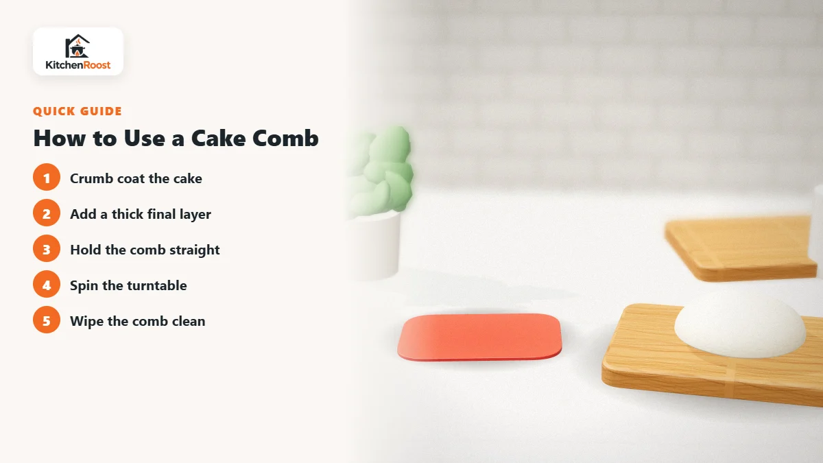 How to Use a Cake Comb - best cake comb