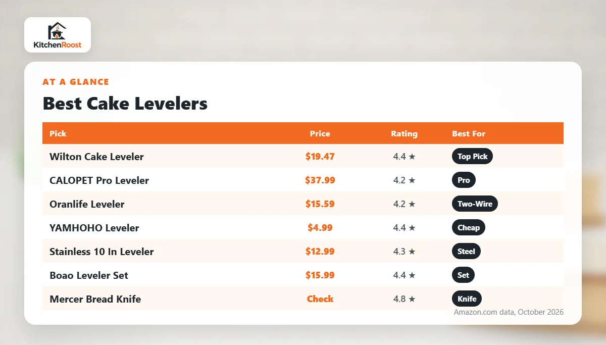 Best cake leveler comparison chart