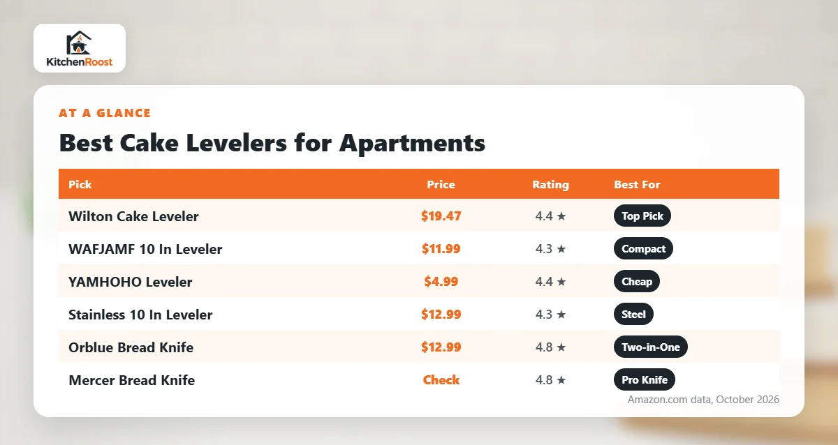 Best cake leveler for apartments comparison chart