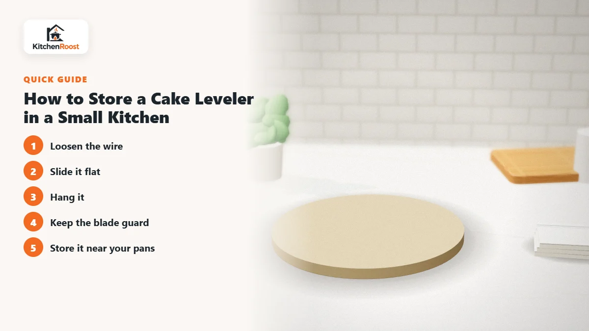How to Store a Cake Leveler in a Small Kitchen - best cake leveler for apartments