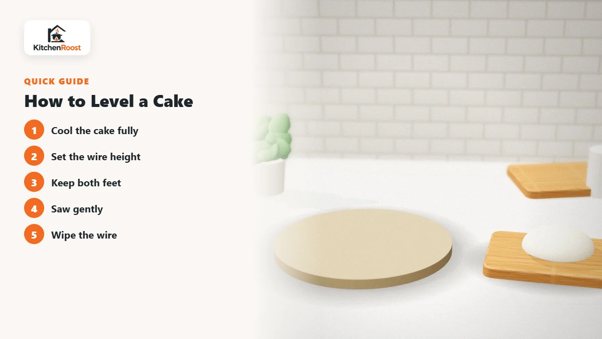 How to Level a Cake - best cake leveler for beginners