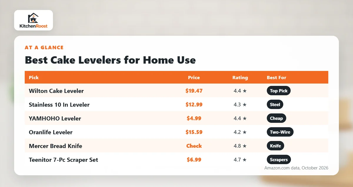 Best cake leveler for home use comparison chart
