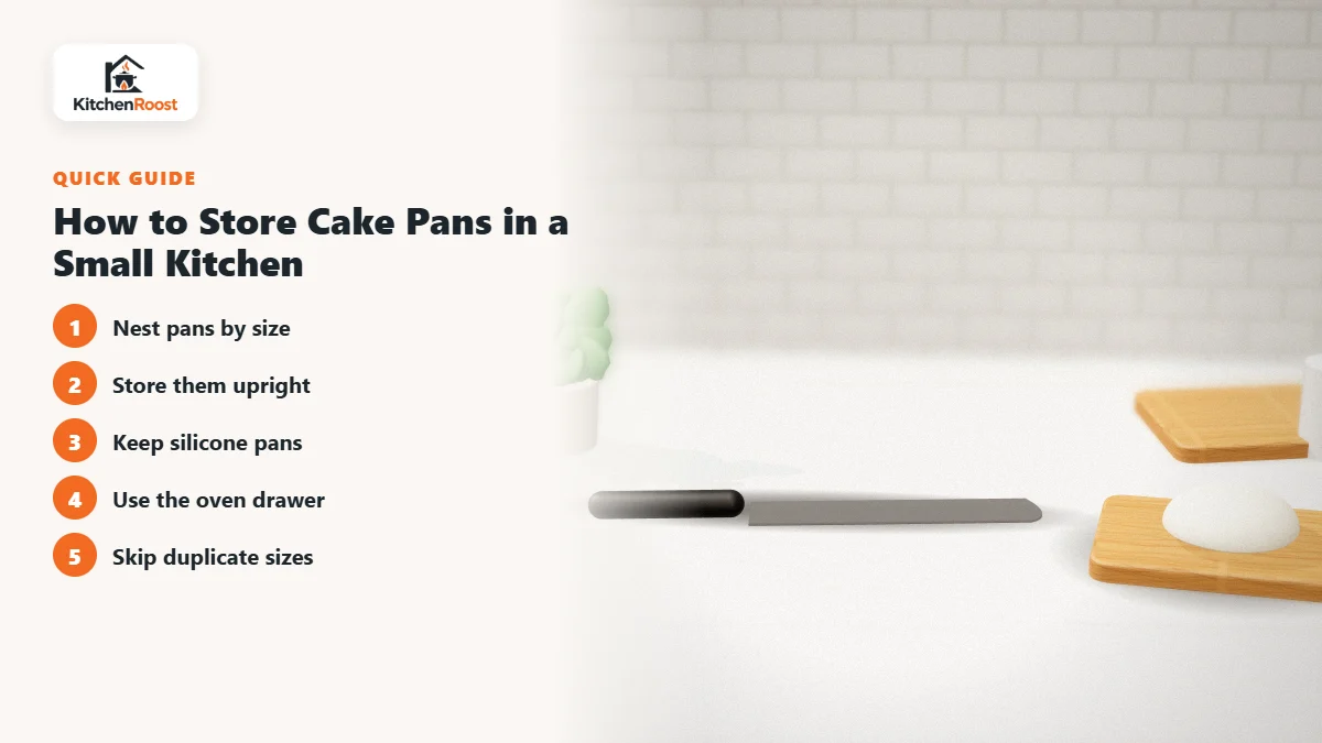 How to Store Cake Pans in a Small Kitchen - best cake pan for apartments