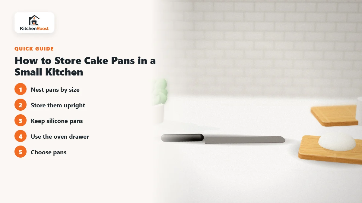 How to Store Cake Pans in a Small Kitchen - best cake pan for small spaces