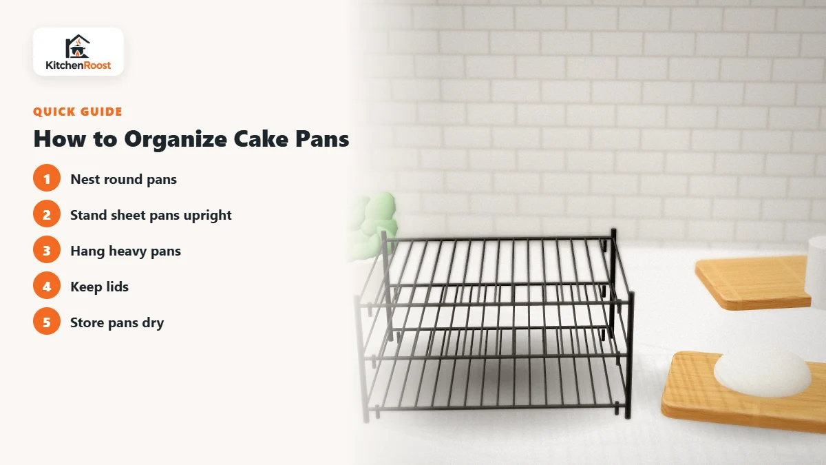 How to Organize Cake Pans - best cake pan pan organizer