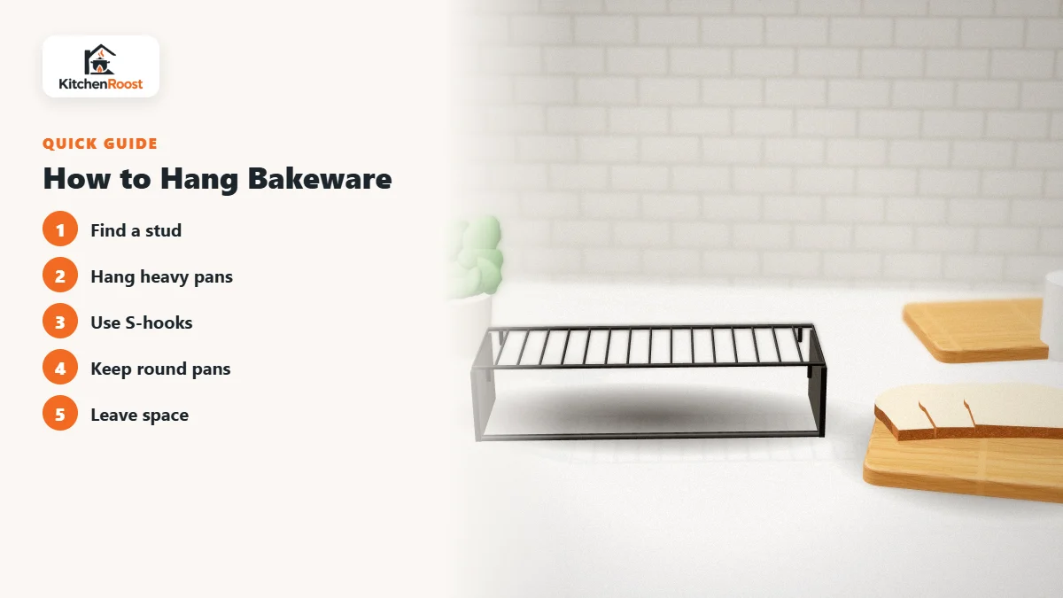 How to Hang Bakeware - best cake pan pot rack