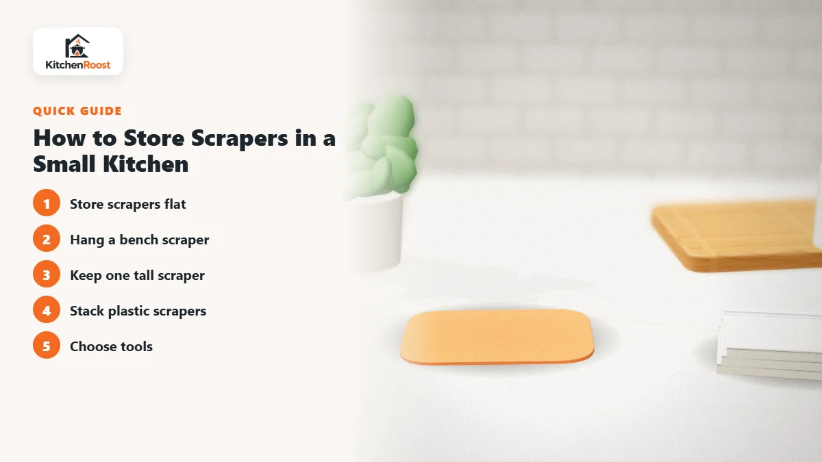 How to Store Scrapers in a Small Kitchen - best cake scraper for apartments