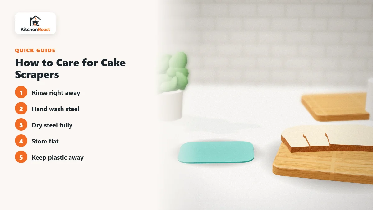 How to Care for Cake Scrapers - best cake scraper for home use