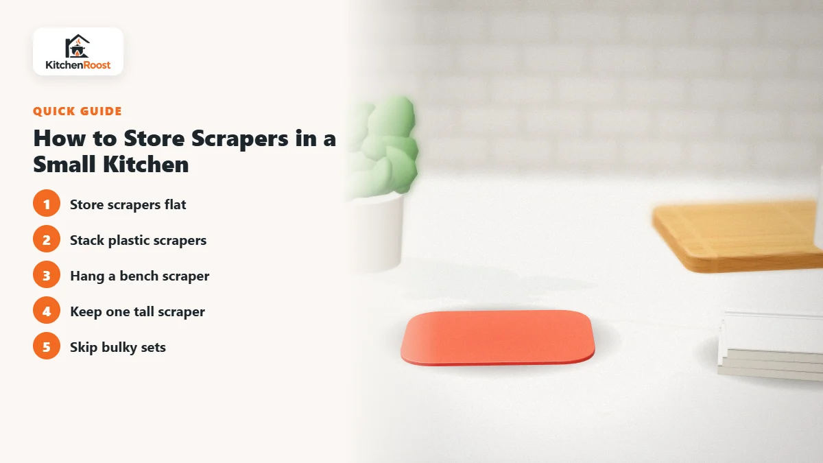 How to Store Scrapers in a Small Kitchen - best cake scraper for small spaces