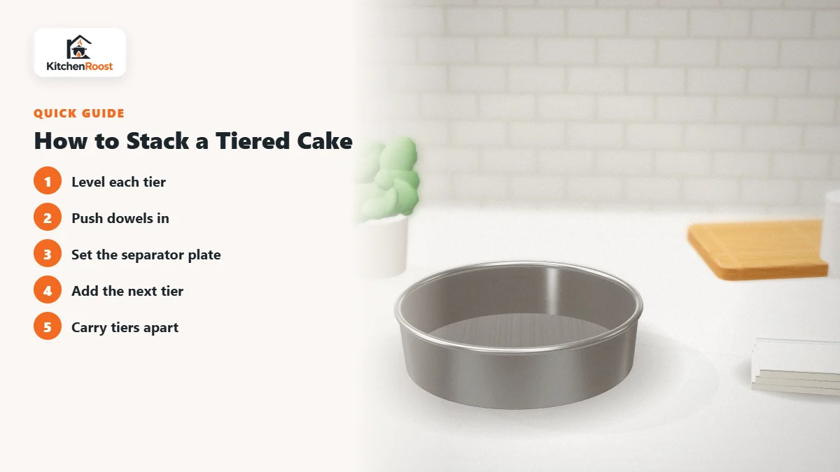 How to Stack a Tiered Cake - best cake separator