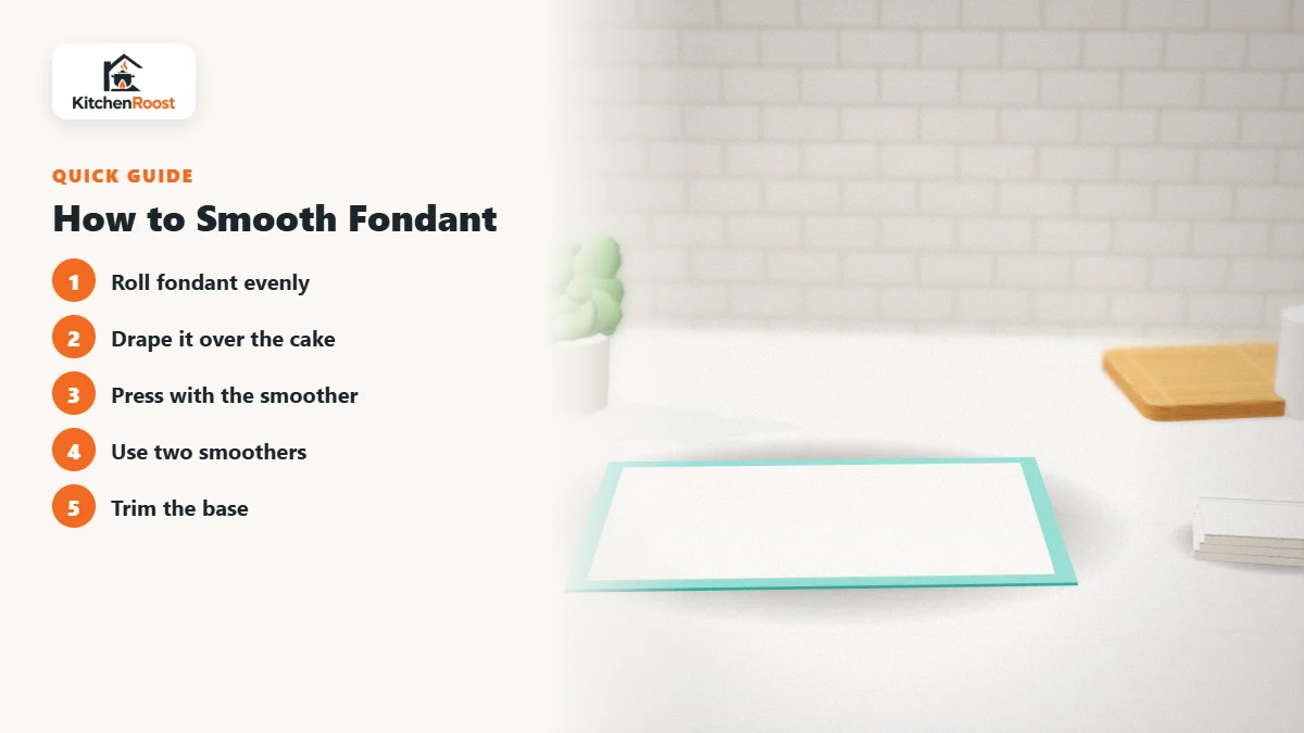 How to Smooth Fondant - best cake smoother