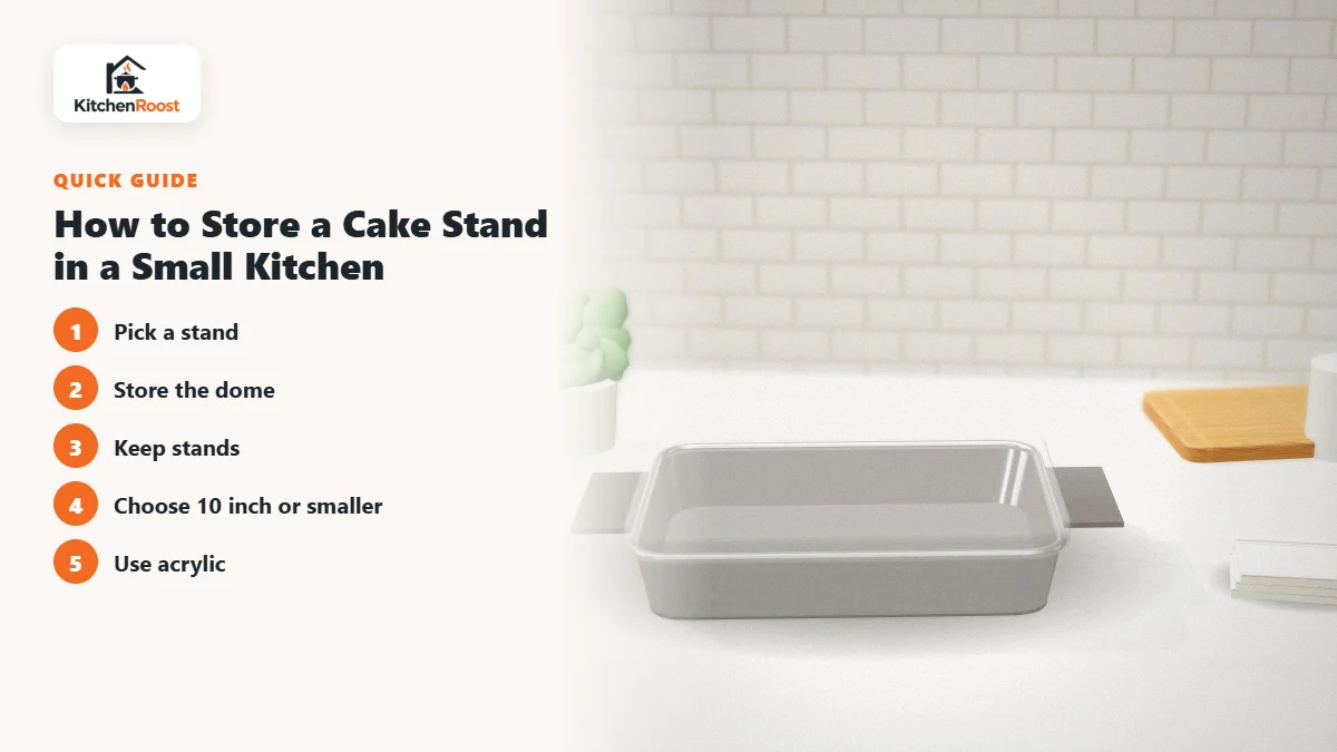 How to Store a Cake Stand in a Small Kitchen - best cake stand for apartments