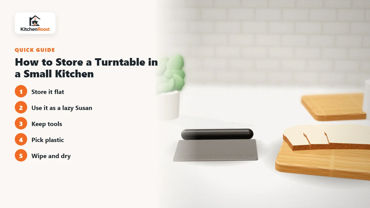 How to Store a Turntable in a Small Kitchen - best cake turntable for apartments