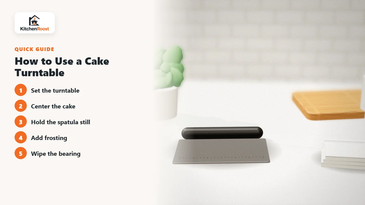 How to Use a Cake Turntable - best cake turntable for beginners