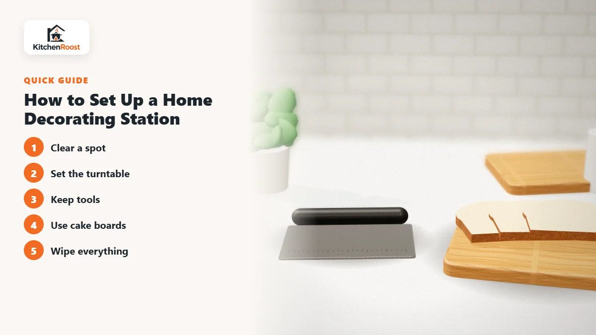 How to Set Up a Home Decorating Station - best cake turntable for home