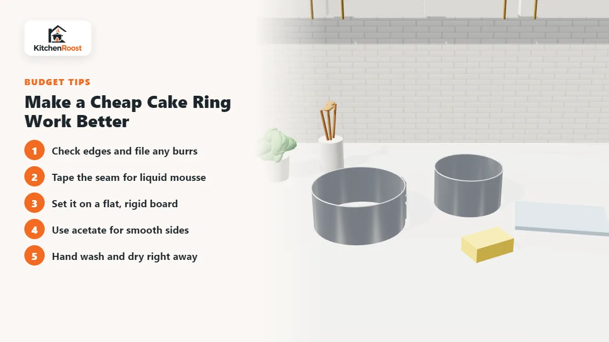 Tips for using and caring for a cheap adjustable cake ring