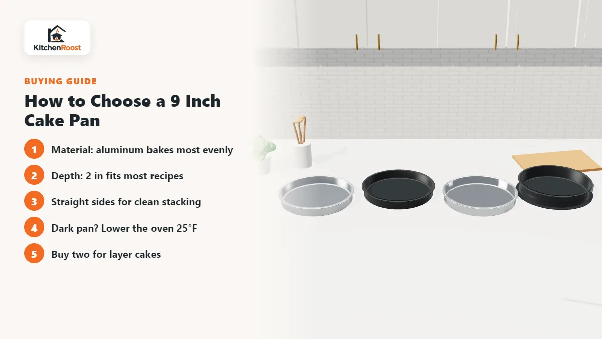 How to choose a 9 inch cake pan: aluminum, nonstick, stainless and springform pans