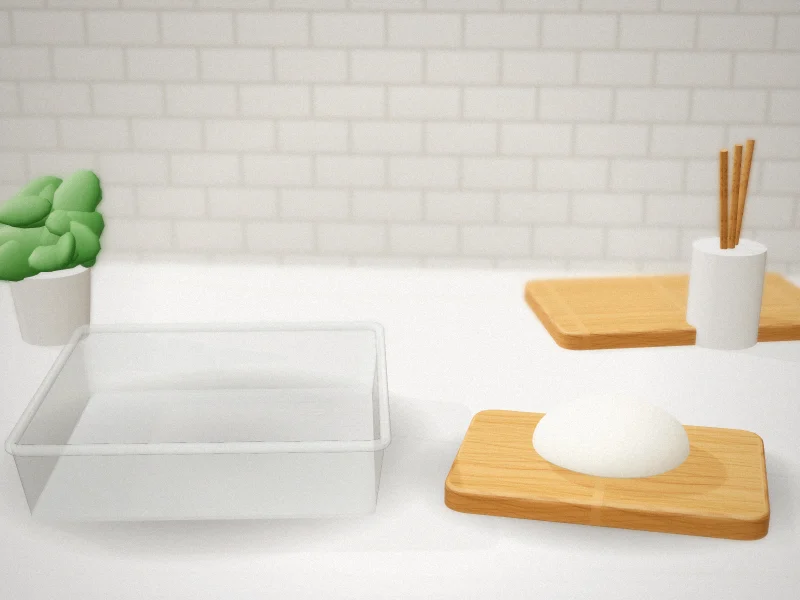 2 Pack Glass Baking Dishes, 8 x 8 Inch Square in a home kitchen