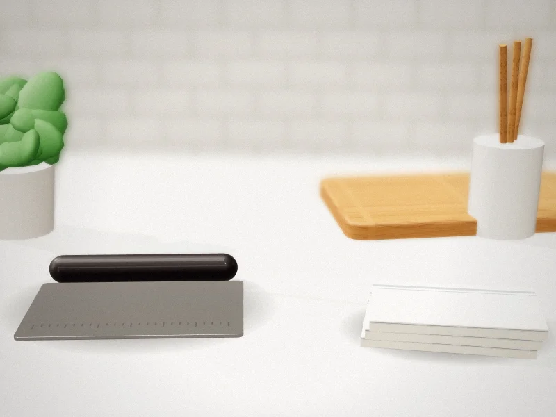 2-Piece 9 Inch Double-Sided Stainless Steel Cake Combs in a home kitchen