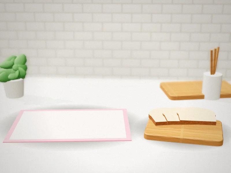 24 x 16 Inch Silicone Baking Mat with Measurements in a home kitchen