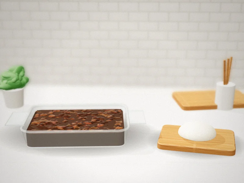 8 x 8-Inch Glass Baking Dish in a home kitchen