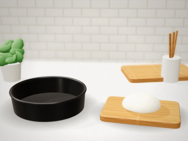 9-Inch Round Cake Pan in a home kitchen