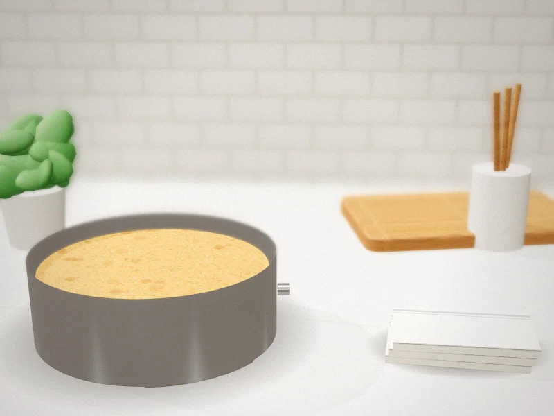 CALIFORNIA CADE 6 Inch High Adjustable Ring in a home kitchen