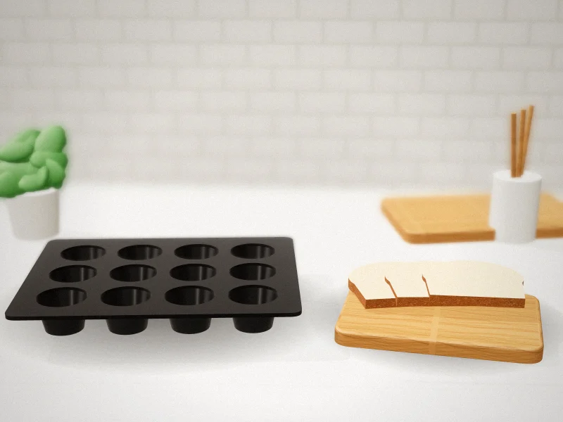 Carbon Steel Pudding Moulds, 3.9 Inch, Set of 6 in a home kitchen