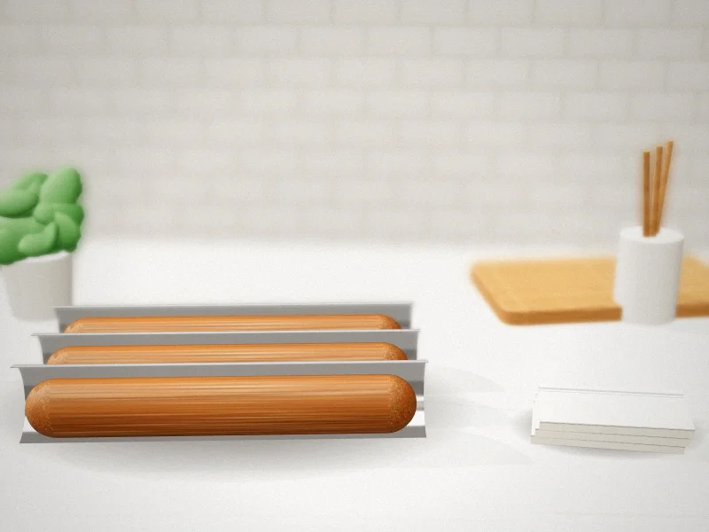 Chicago Metallic Commercial II Perforated Baguette Pan, 3 Loaves in a home kitchen