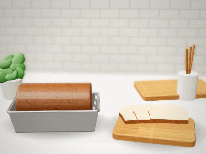 Chicago Metallic Commercial II Perforated French Bread Pan, 2 Loaves in a home kitchen