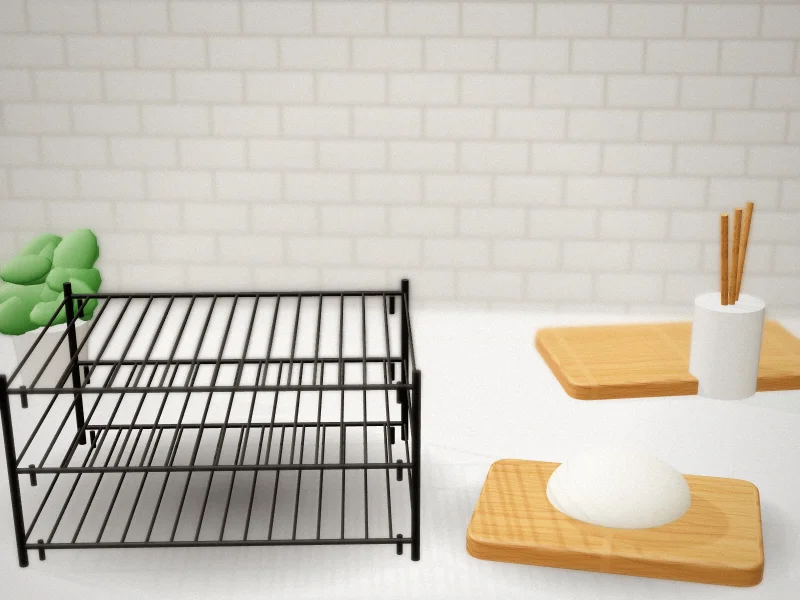 CHOEZON 2-Tier Wall-Mounted Pot Rack with 12 Hooks in a home kitchen