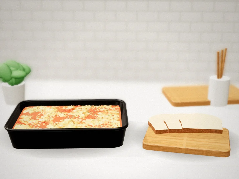 Crock-Pot Artisan 13-Inch Enameled Cast Iron Lasagna Pan in a home kitchen