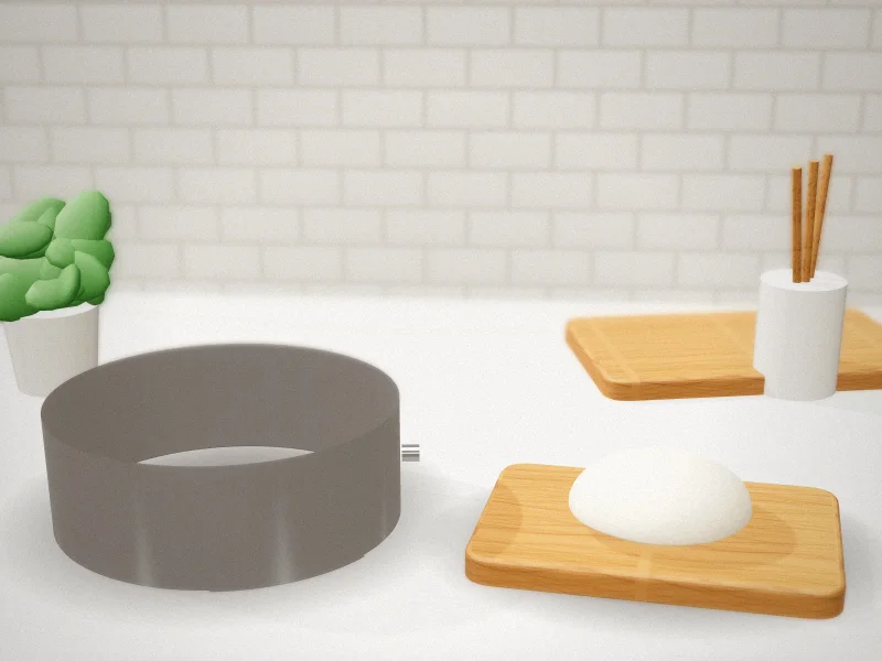 DATANYA Extra High 15cm Adjustable Cake Ring with Acetate Collar in a home kitchen