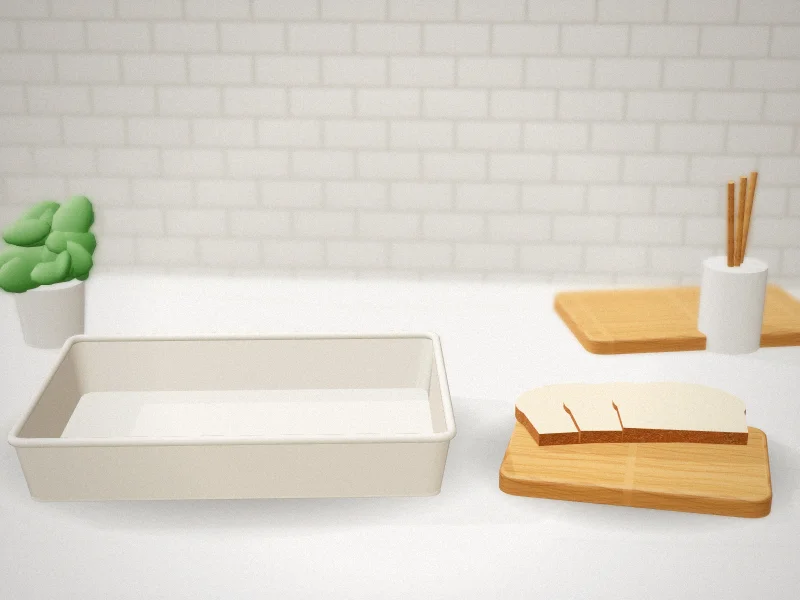 Emile Henry Modern Classics 13 x 9 Ceramic Rectangular Baker in a home kitchen