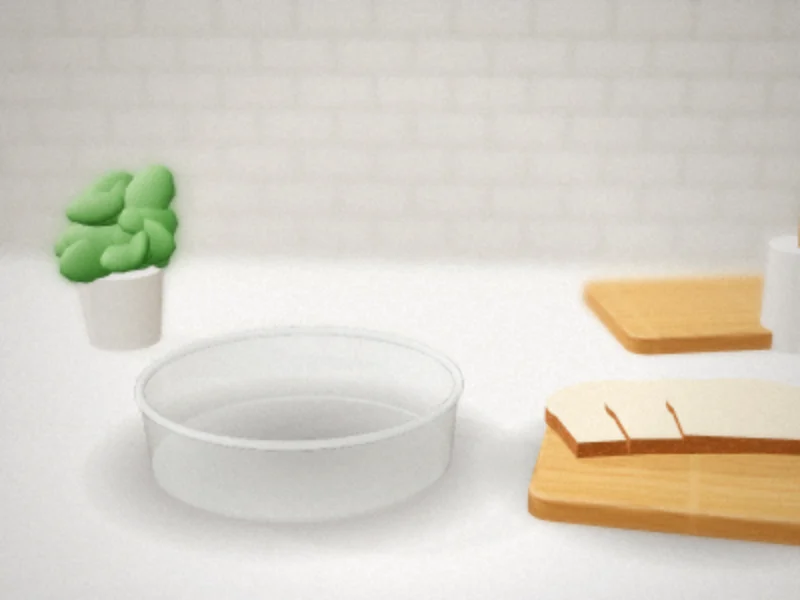 Footed Glass Cake Stand with Dome Lid in a home kitchen