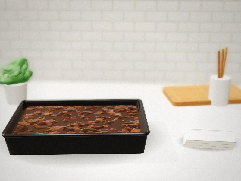 Glad Nonstick Oblong Baking Pan, 9 x 13 Inch in a home kitchen