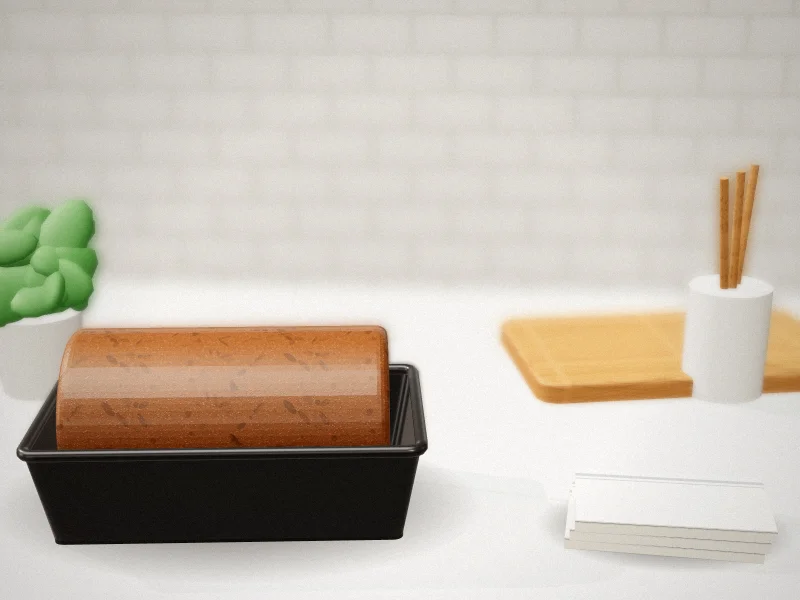 GoodCook Nonstick Loaf Pan, Heavy-Duty Steel in a home kitchen