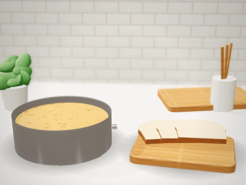 iNeibo Cake Ring and Cake Collar Set in a home kitchen