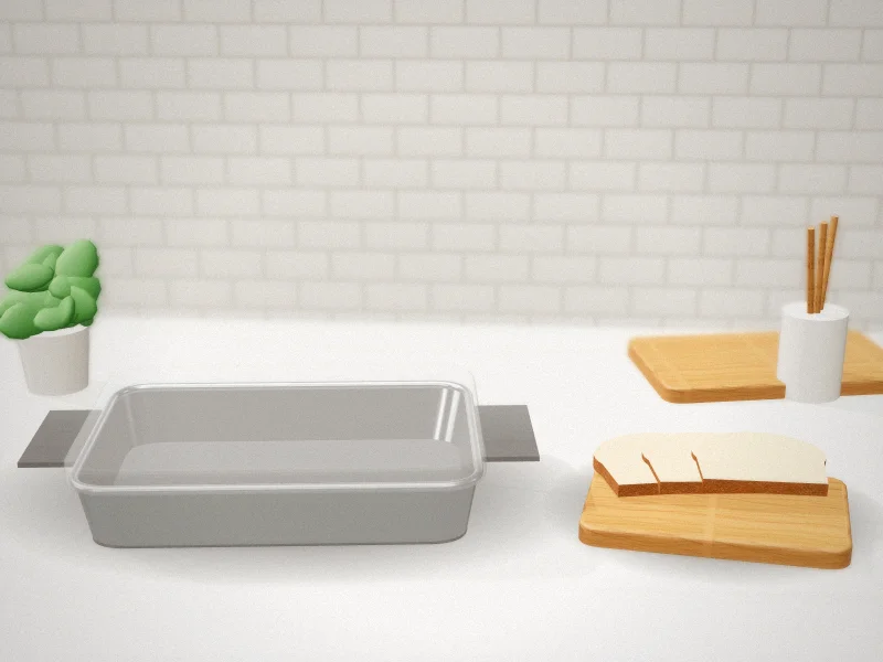 JOEY'Z Extra Large Cake Carrier with Lid in a home kitchen