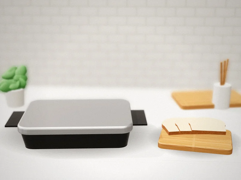 Nordic Ware 2-Piece Lid Set for Half and Quarter Sheets in a home kitchen