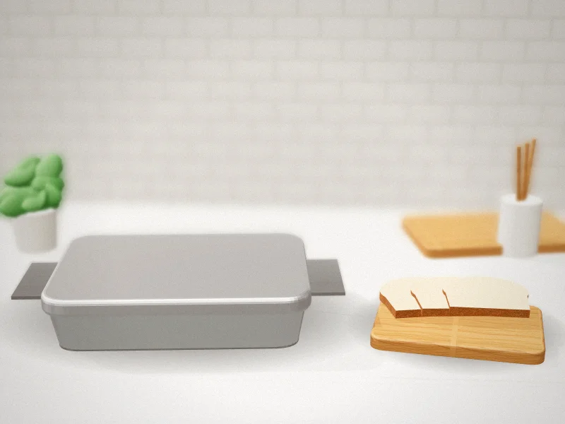 Nordic Ware Naturals Half Sheet with Lid in a home kitchen