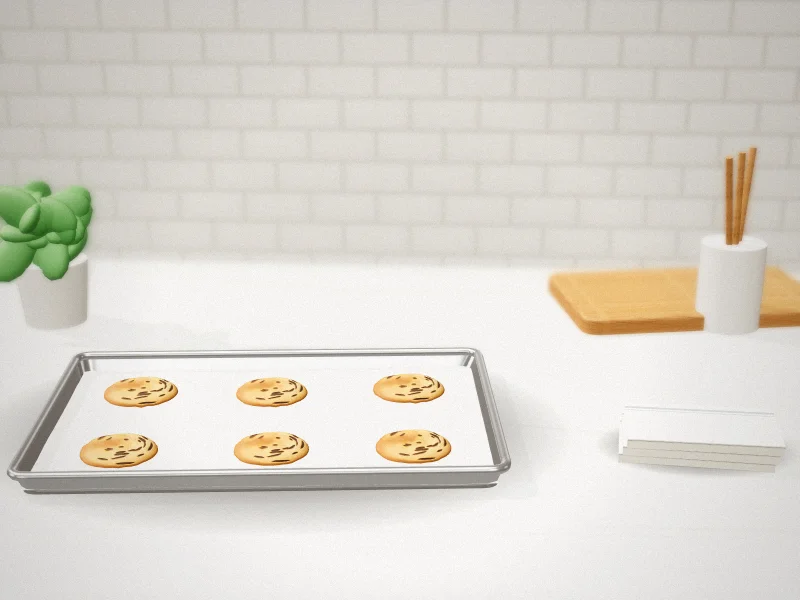 Nordic Ware Naturals High-Sided Sheet Cake Pan in a home kitchen