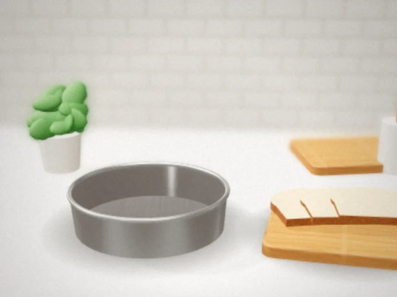 O'Creme 12 Inch Heavy-Duty Cake Turntable Stand in a home kitchen