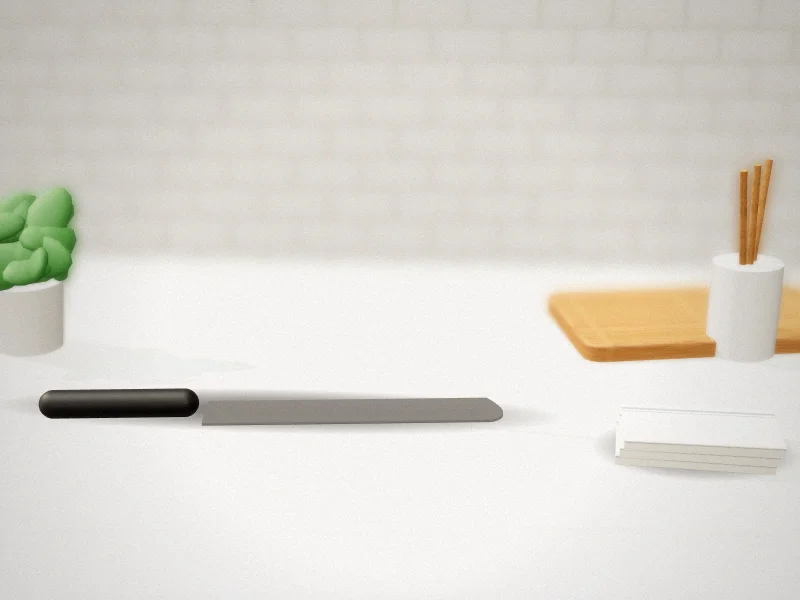 Oranlife Adjustable Cake Leveler Slicer in a home kitchen